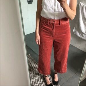 Madewell Emmet Corduroy Cropped Pants